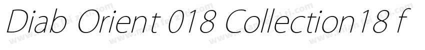 Diab Orient 018 Collection18 font字体转换